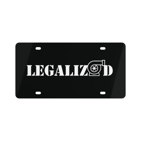 Legalized License Plate