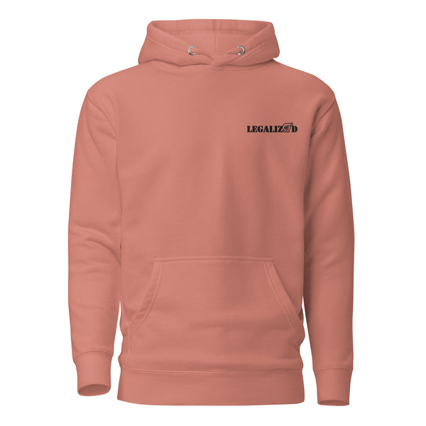 Legalized Embroidery Hoodie: Light Colors
